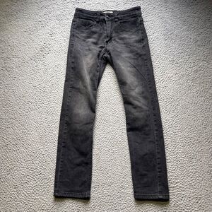 Blue Rag Jeans Teens Size 12 x 26 Black Mid Rise Straight Leg Skinny